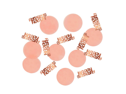 Confeti "La mulți ani" roz auriu - 25g