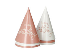 Capace mini Happy Birthday - 6 buc.