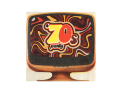 Șervețele de hârtie pentru petrecerea anilor '70 - 33 cm - 20 buc.