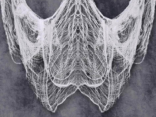 Plasă albă de Halloween - 200 x 500 cm - 1 buc.