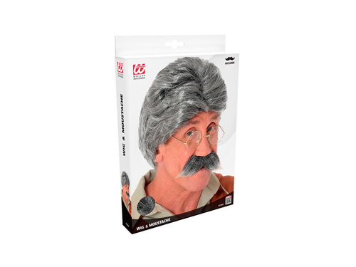Peruca bunicului lui Geppetto cu mustață