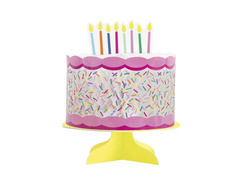 Decor de masă Tort cu rozetă - 20 cm - 1 buc.