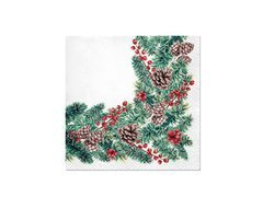 Șervețele de Crăciun Ramură de molid - 25 cm - 20 buc.