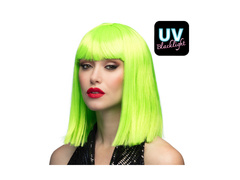 Peruca de dans verde neon