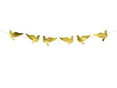 Banner porumbei - auriu - 112 cm - 1 buc.