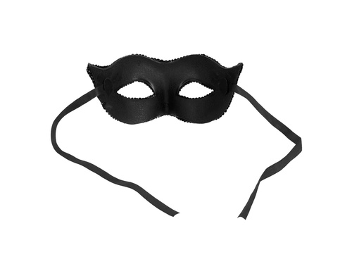 Mască de carnaval neagră cu paiete - 1 buc.