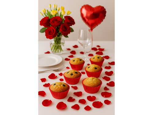 Petale de trandafir - roșu - 100 buc.