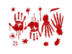 Etichete cu pete de sânge -1 op.