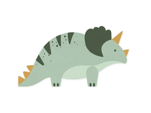 Șervețele aniversare Triceratops - 18 x 10 cm - 12 buc.