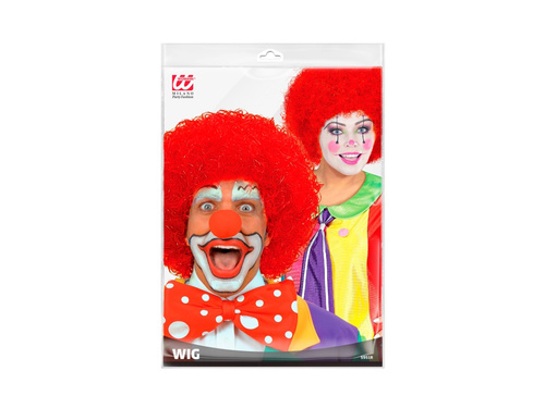 Red clovn peruca afro păr