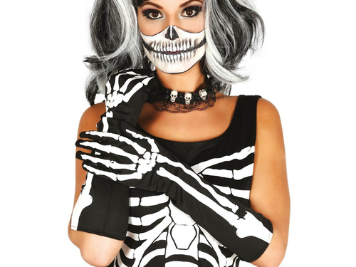 Mănuși de schelet - 40 cm - 1 pereche