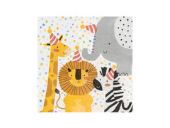 Șervețele aniversare Safari - 33 cm - 20 buc.