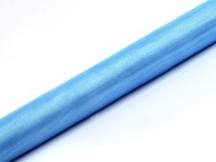 Organza uni albastru - 36 cm x 9 metri