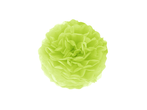 Decorațiuni florale suspendate pom pom - verde - 25 cm - 1 buc.