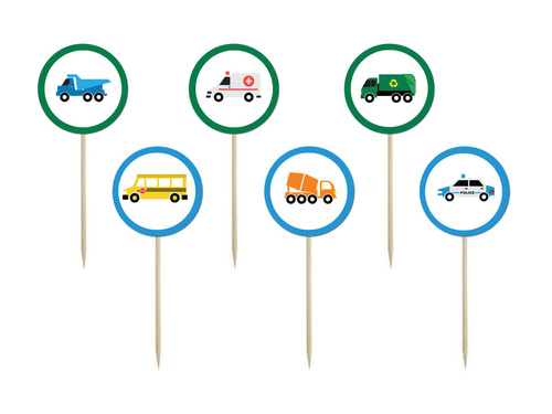 Culegător de prăjituri Cars - 6 buc.