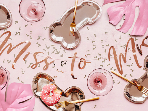 Aceleași penisuri pentru totdeauna plăci de aur roz - 26,5 cm - 6 buc.