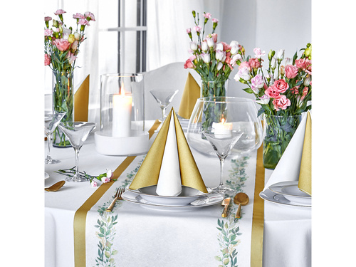 Decor pentru masă – traversă cu frunze – 40 cm x 5 m – 1 bucată.