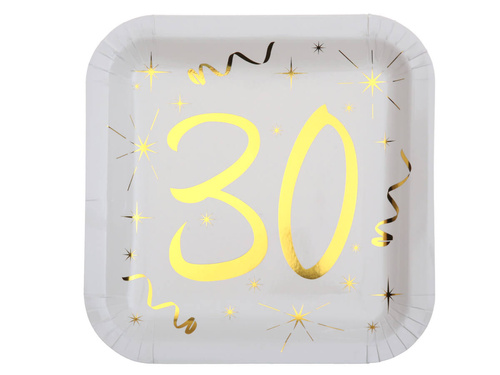 Farfurii a 30-a aniversare - 23 cm - 10 buc.