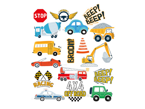 Auta tatuaje lavabile - 17 buc.