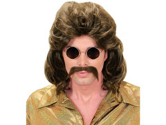 Peruca maro pentru bărbați din anii 1970 - 1 buc.