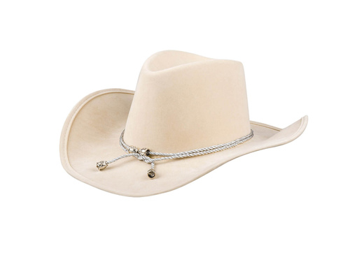 Pălărie de cowboy bej - 1 buc.