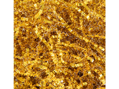 Umplutură cadou ondulată metalizată - aur - 50 g