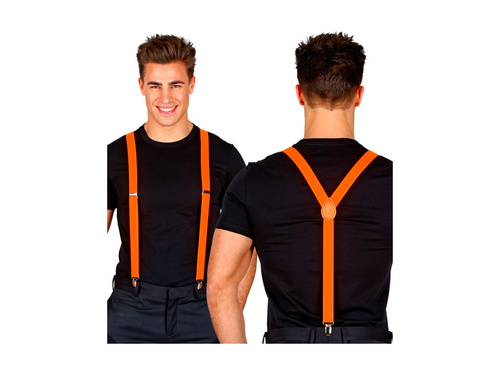 Bretele disco portocalii neon