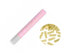 Tub de tragere - confetti auriu - 40 cm - 1 buc.