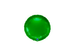 Balon rotund din folie verde - 14" - 1 buc.