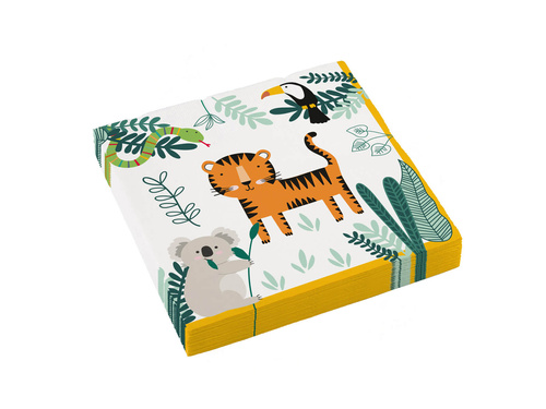 Șervețele aniversare Safari - 33 cm - 16 buc.