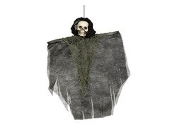 Decorațiune suspendată Schelet în eșarfă neagră - 30 cm - 1 buc.