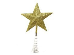 Stea aurie pentru pomul de Crăciun - 23 cm - 1 buc.