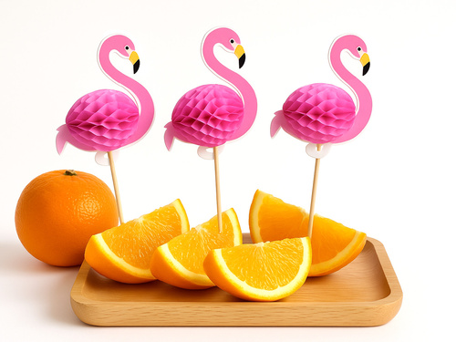 Cocktail picks Flamingos - 50 buc.