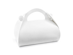 Cutie decorativă albă pentru tort - 10 buc.