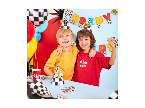 Pălării aniversare Racers - 16x10 cm - 6 buc.