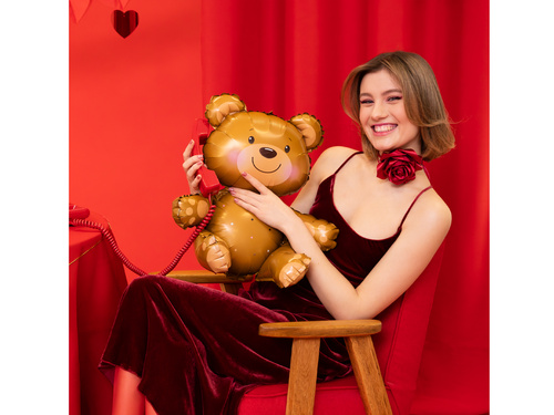 Balon folie ursuleț Teddy - 64 x 60 cm - 1 buc.
