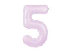 Balon folie liliac numărul 5 - 100 cm - 1 buc.