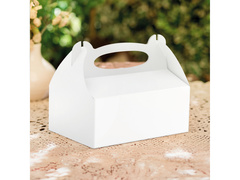 Cutii decorative albe pentru tort - 10 buc.