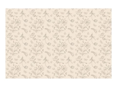 Față de masă cu folie florală - 180x120 cm - 1 buc.