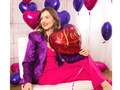 Balon cu inima din folie Ombre Love - 46 cm - 1 buc.
