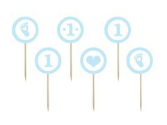 Culegătoare de prăjituri pentru petrecerea de ziua unui băiat - 6 buc.