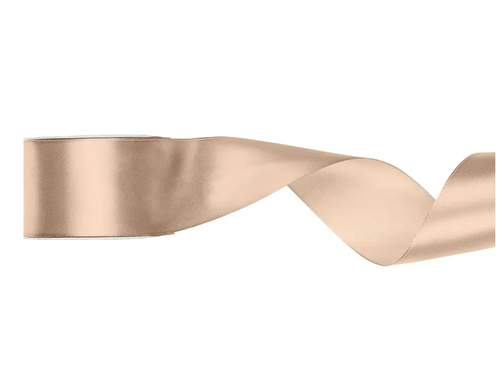 Panglică de satin, piersică, 50 mm/25 m, 1 buc.