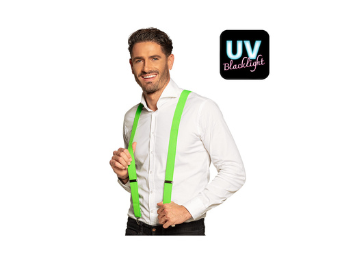 Bretele Basic neon verde UV