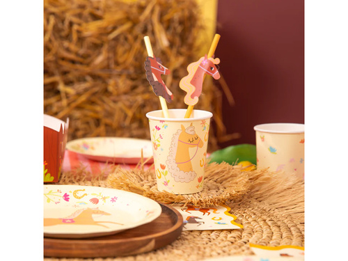 Paie aniversare Cai - 19.5 cm - 6 buc.