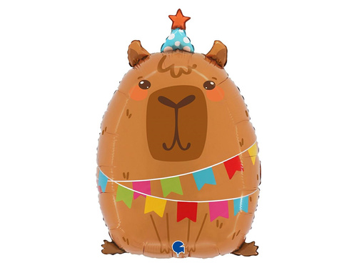 Balon din folie Birthday Capybara - 36x56 cm - 1 buc.