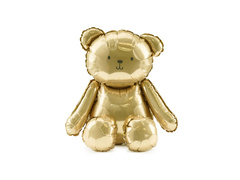 Balon de pluș cu ursuleț în picioare - auriu - 43 x 53 cm - 1 buc.