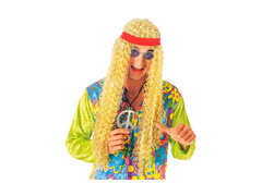 Peruca hippie cu bentiță