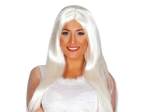 Peruca alba cu par lung - 1 buc.