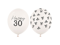 Set de baloane din latex pentru a treizecea aniversare - 30 cm - 50 buc.