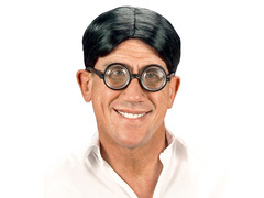 Peruca neagră pentru bărbați - 1 buc.